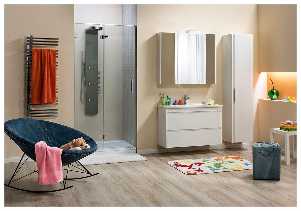 Шкаф-пенал для ванной Aquanet Тулон 40 белый 00183390 - Вид №3