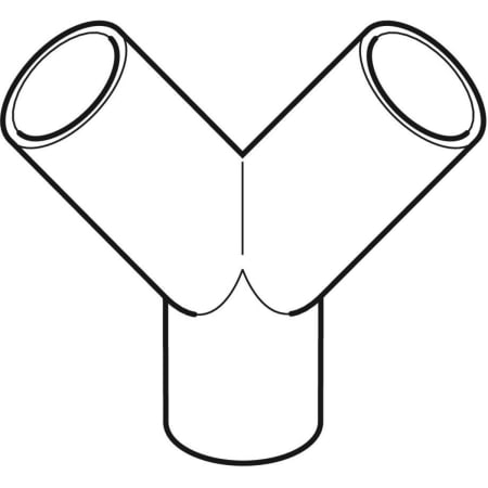 GEBERIT 361.459.16.1 Тройник двойной Y-образный Geberit PE 2 x 30°  - Вид №1