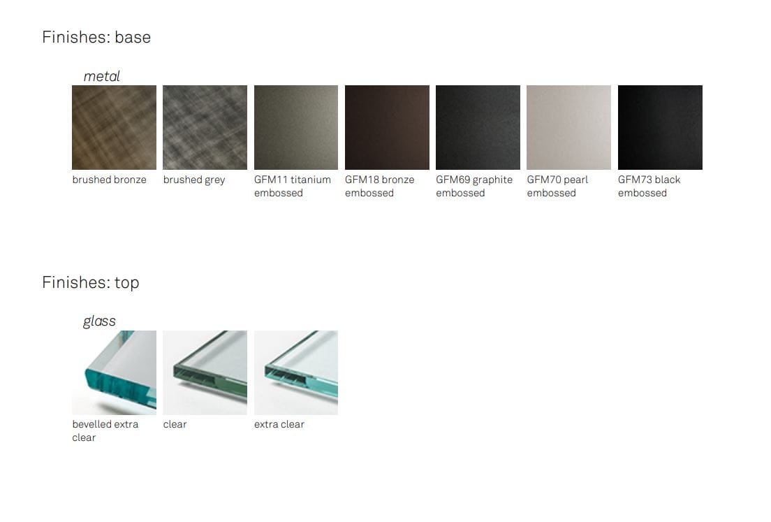 Прямоугольный стол из стали и хрусталя Cattelan italia LANCER ARCH-00063467 - Вид №5