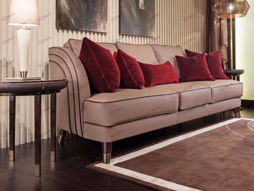 Turri Мягкий кожаный диван по контракту Noir sun-id-1507660