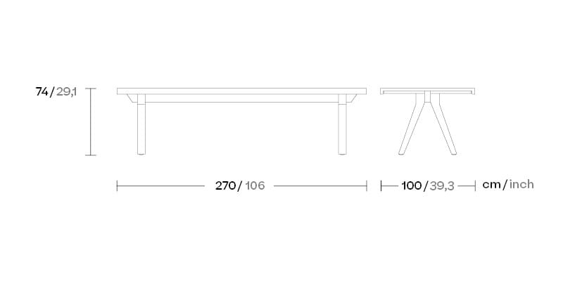 Прямоугольный журнальный столик Kettal Vieques ARCH-00027571 - Вид №2