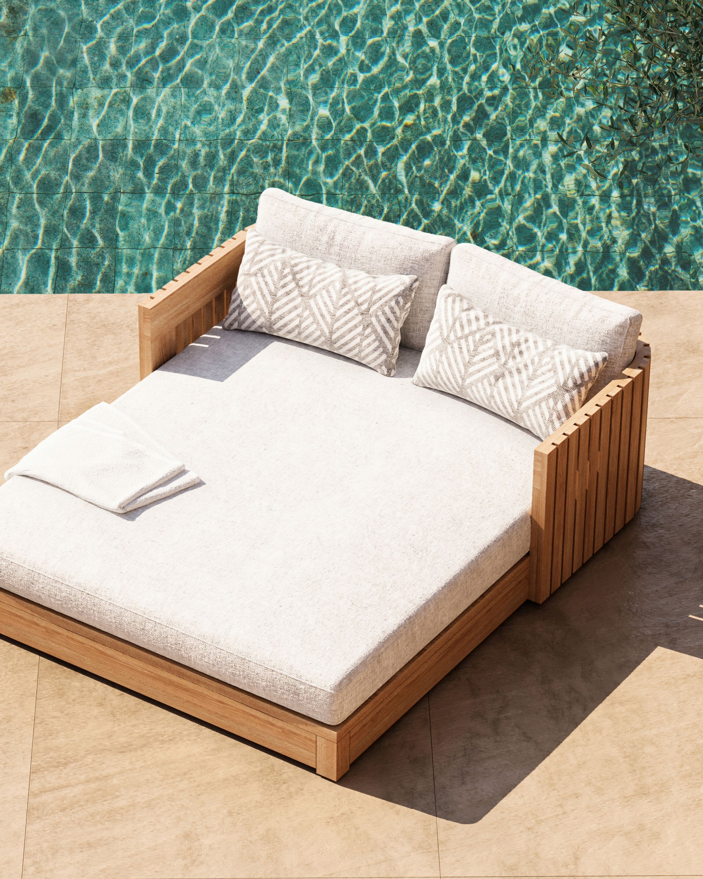 Садовая кровать из тикового дерева Walters Bay ARCH-00049589 - Вид №3