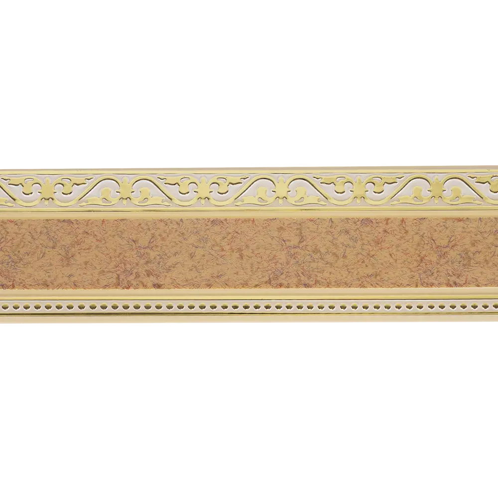 Карниз шинный трехрядный «Монарх» в наборе 200 см пластик цвет песок DOMLEGRAND STLM-2144356 - Вид №1