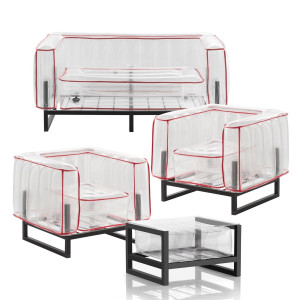 MOJOW Садовая мебель и журнальный столик Yomi Style Красный SY2FYP081CYP081TBYKEKOCN01TR