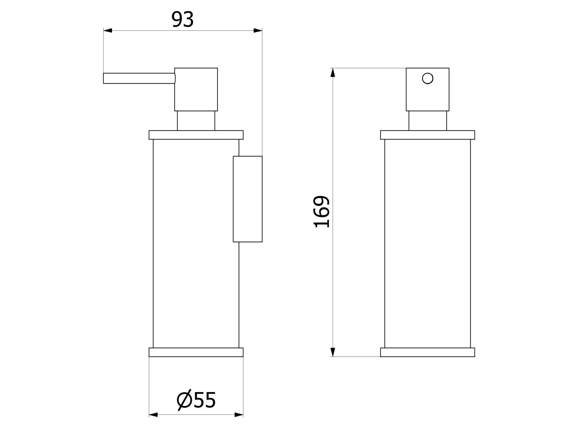 Настенный дозатор мыла IB цвет ARCH-00068610 - Вид №3
