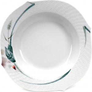 78888 Meissen Тарелка суповая 23,5см "Игра волн, рельеф, дикая флора" Фарфор