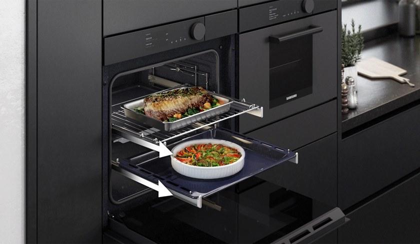 Samsung Home Appliances Встраиваемая пароварка из стекла с сенсорным экраном класса а +  Nv75t9979cd  - Вид №23