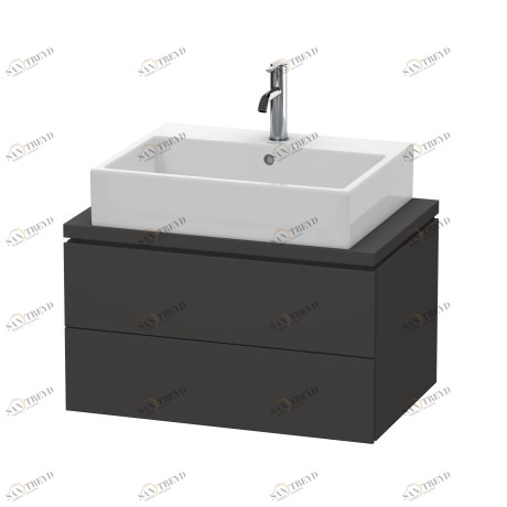LC580608080 Тумбочка для компактной консоли L-Cube #LC5806 720 x 477 мм Graphit Super Matt Duravit