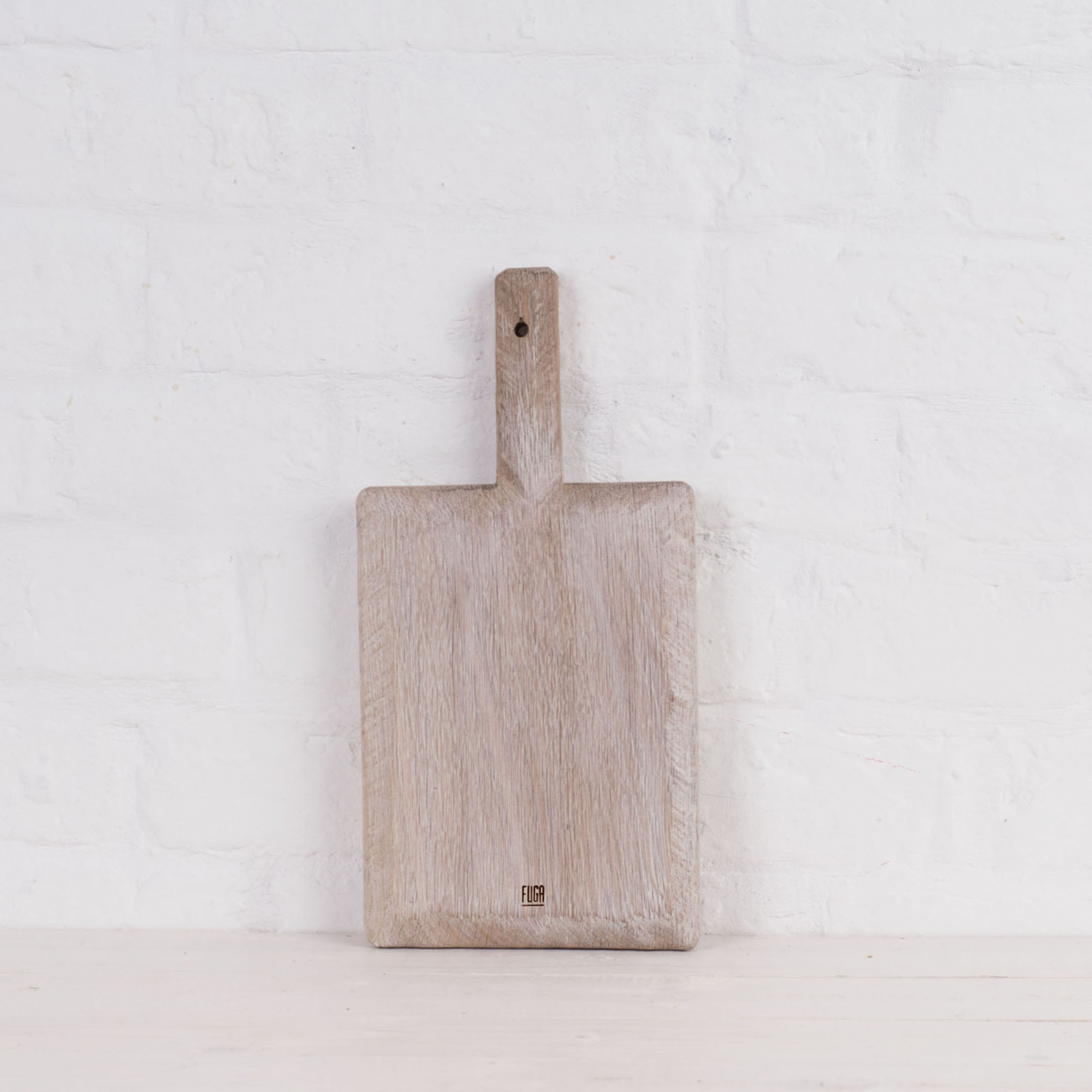 Разделочная доска деревянная прямоугольная 32 см с длинной ручкой FUGA ДОСКИ РАЗДЕЛОЧНЫЕ 123539 Белый  - Вид №1