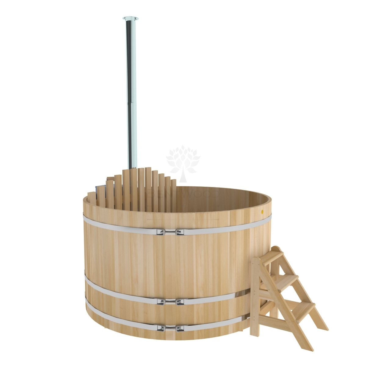 1615 Фурако из кедра D=2.1 с внутренней печкой. Высота 1,2м. Исполнение "Премиум". Alyarus 