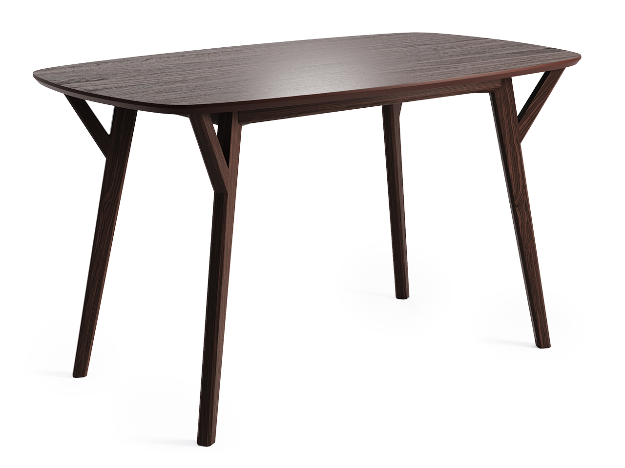 Обеденный стол прямоугольный темный дуб, шоколад 140 см Proso THE IDEA  210023 Коричневый  - Вид №1