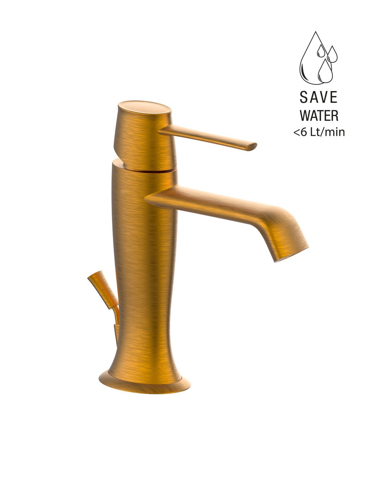 Однорычажный смеситель для раковины с раковиной Rubinetterie Frattini Delizia ARCH-00032078 - Вид №4