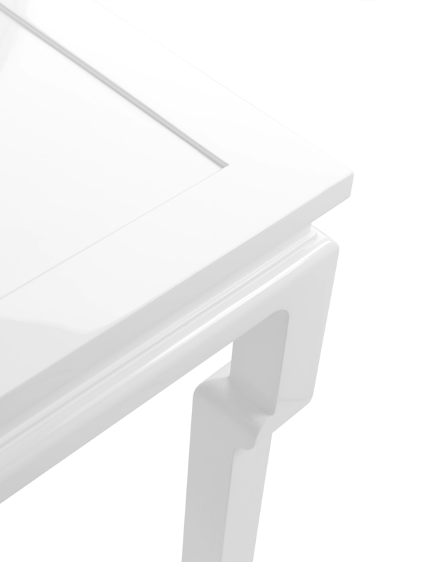 Консоль белая глянцевая с фигурными ножками Opium от Eichholtz EICHHOLTZ EICHHOLTZ 060944 Белый  - Вид №1