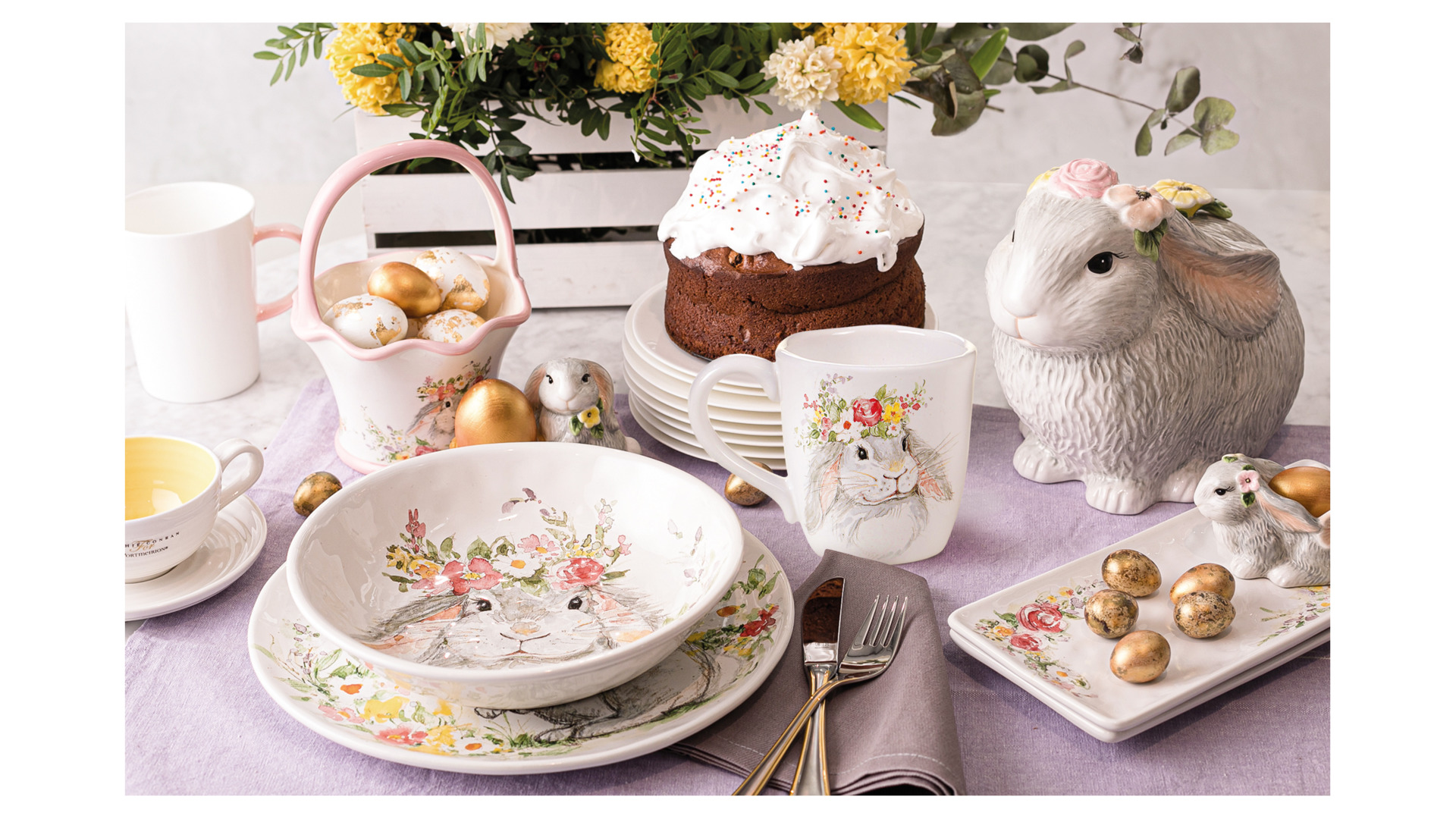 10648275 Certified International Тарелка для яиц Certified Int. Милый кролик 31см, керамика, 12 мест Керамика  - Вид №2