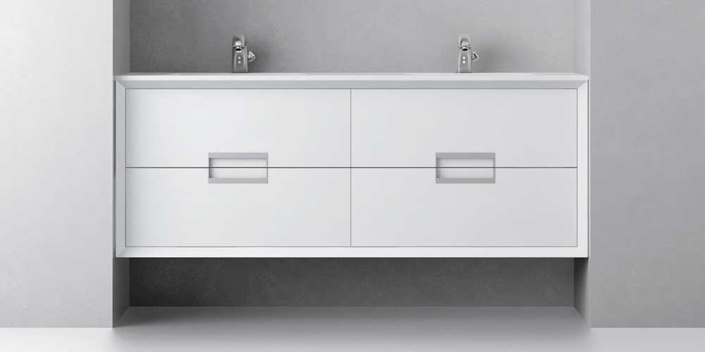 Avila Dos Тумба (4 ящика) с двойной раковиной AVRIAN S1 140 Color 70 NOVUS Trendy 260729401207010120720N70 - Вид №1