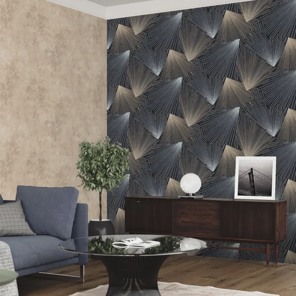 Обои флизелиновые Euro Decor Salute черные 1.06 м ED7211-22 87710191 STLM-2135612 - Вид №3