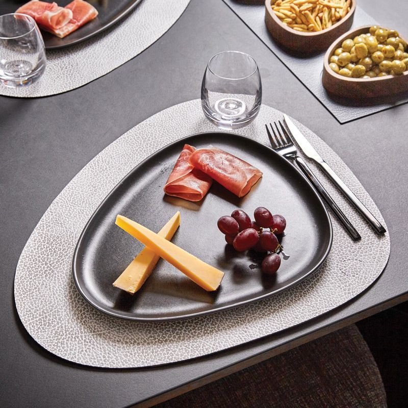 98931 HIPPO white-grey подстановочная салфетка фигурная 37x44 см, толщина 1,6 мм;LIND DNA  - Вид №1