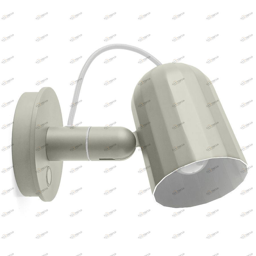 Лампа настенная Noc Wall Button, белая Hay 400450WHITE