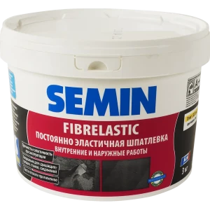 Шпаклёвка эластичная Semin Fiberlastic 3 кг 14248058 STLM-2173727