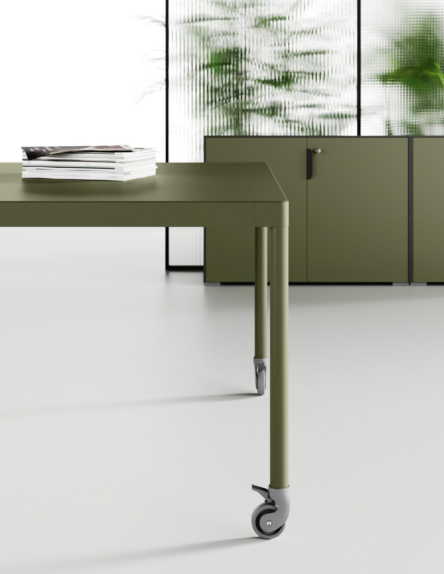 Низкий офисный шкаф с замком Las Mobili Fil Rouge ARCH-00073560 - Вид №3