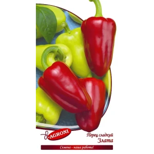 Семена перца Злата AGRONI - среднеранний сорт для открытого грунта 89400851