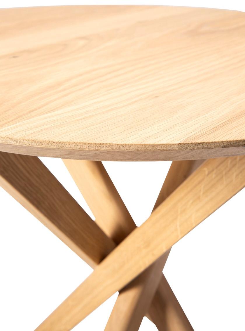 Ethnicraft Круглый журнальный столик из дуба Oak mikado 50542 - Вид №4