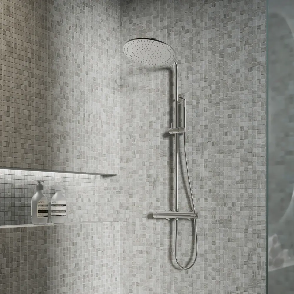 Мраморная мозаика Kreaforta серый 30×30 см для интерьера премиум-класса 89412206 STLM-1578998 - Вид №4