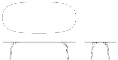 Desalto Овальный керамический стол sun-id-1448225 - Вид №6