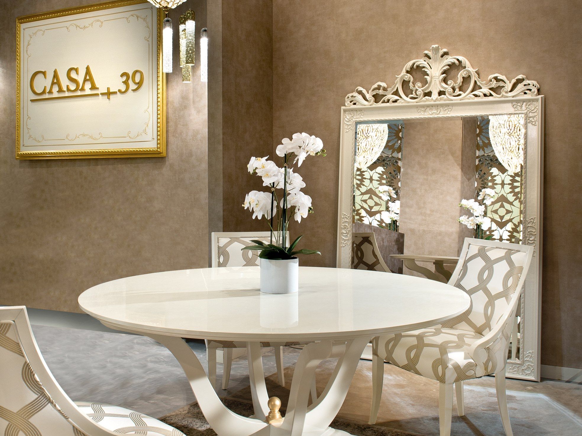 Прямоугольное зеркало с рамой стены CASA +39 Gold ARCH-00118737 - Вид №1