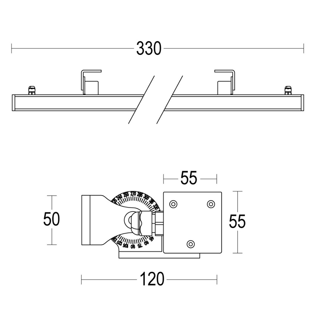 MaxiTratto Wall 300 Ghidini MaxiTratto Wall .05 Темно-Cерый (Матовый)  - Вид №1