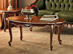 Modenese Gastone Овальный журнальный столик из массива дерева Villa venezia