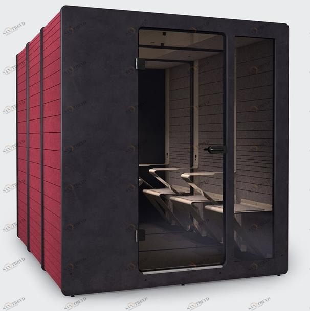 IMPACT ACOUSTIC® Акустическая офисная будка из переработанного пластика со встроенным освещением для встреч  961.14.442.000.00 