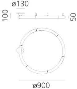 Artemide Полувстраиваемый настенный светильник / потолочный светильник Alphabet of light sun-id-1489031 - Вид №1