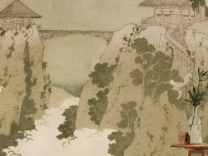 Восточные обои ПВХ бесплатно, ЭКО, моющиеся WallPepper Online SELECTION ARCH-00130437