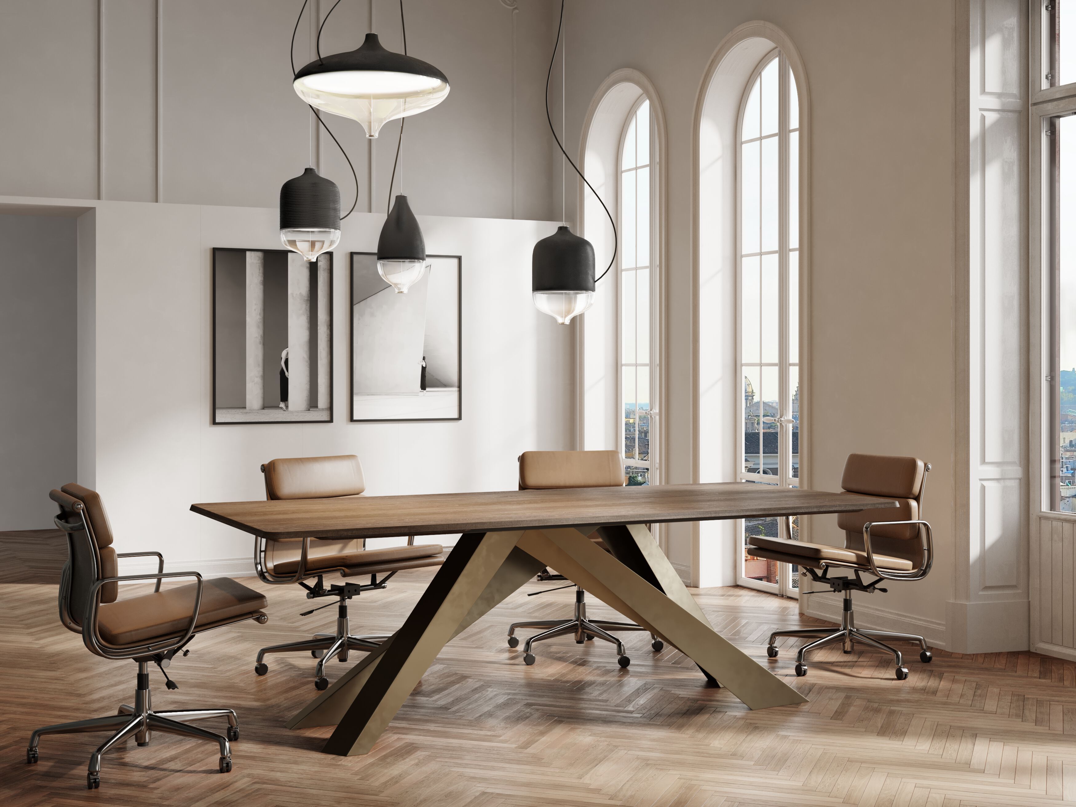 Керамический и стеклянный светодиодный подвесной светильник Hind Rabii T-Cotta ARCH-00039408 - Вид №3