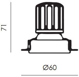 NEXO LUCE Круглый встраиваемый металлический светодиодный прожектор Inlux recessed 5326 - Вид №1