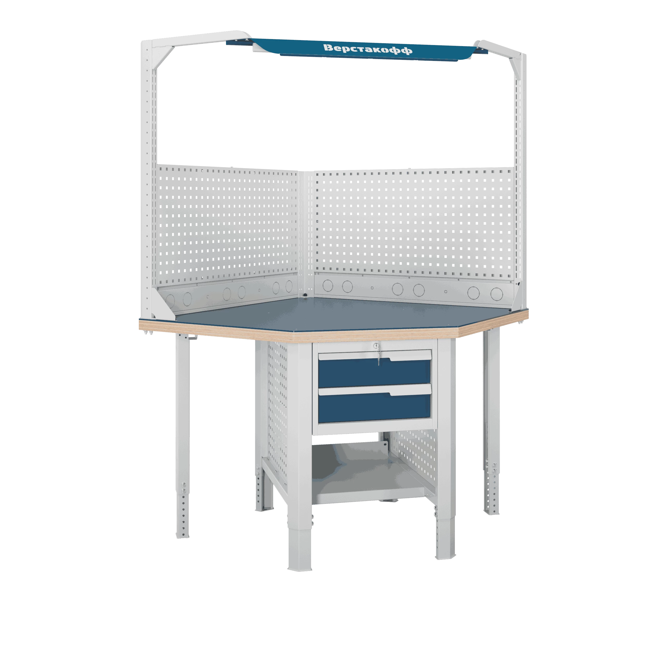 Верстак (угловой) CTR U532.S1.1-1FR Верстакофф 124767