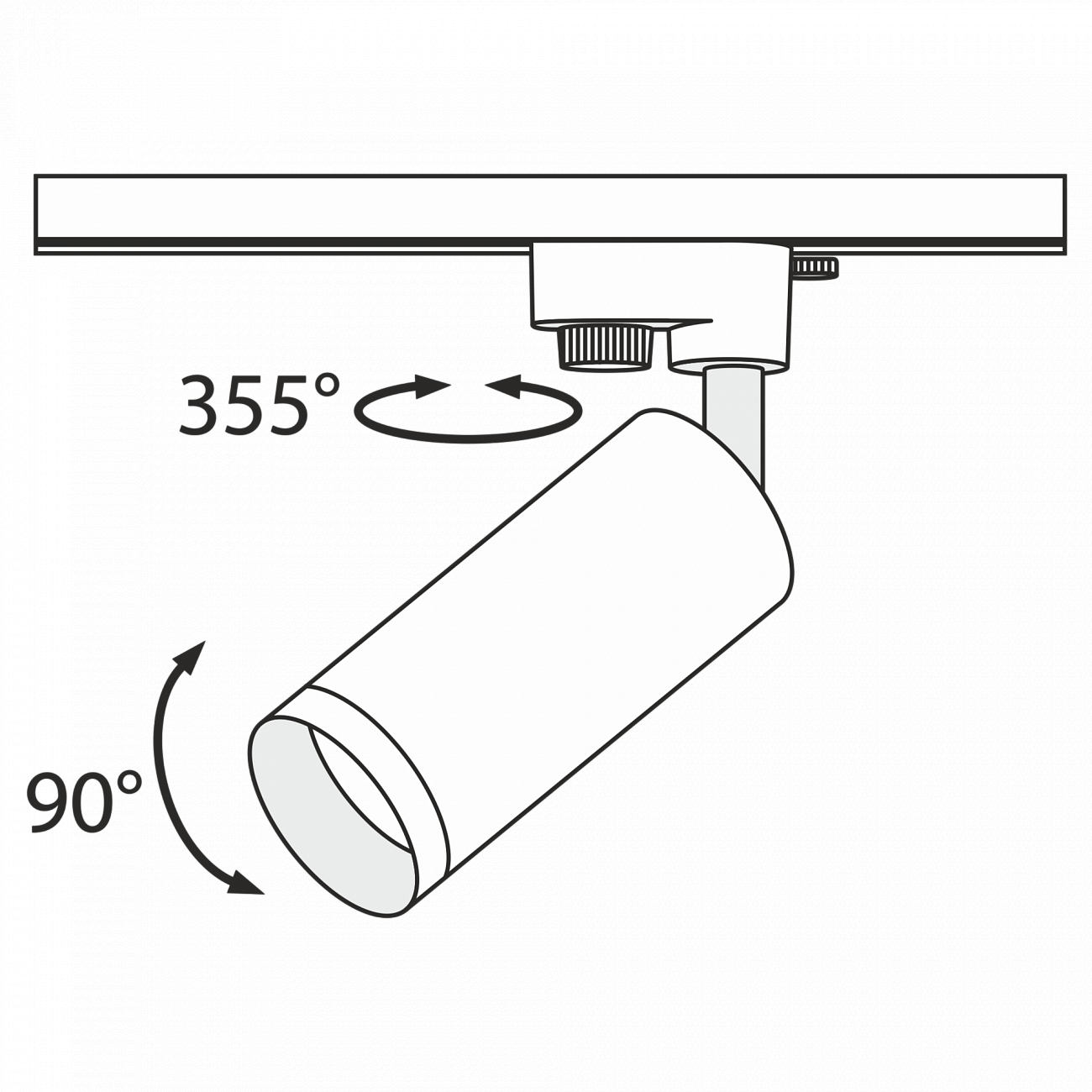 Трековый светильник серый TR004 TECHNICAL SINGLE PHASE TRACK SYSTEM 00-3956206 Серый  - Вид №1