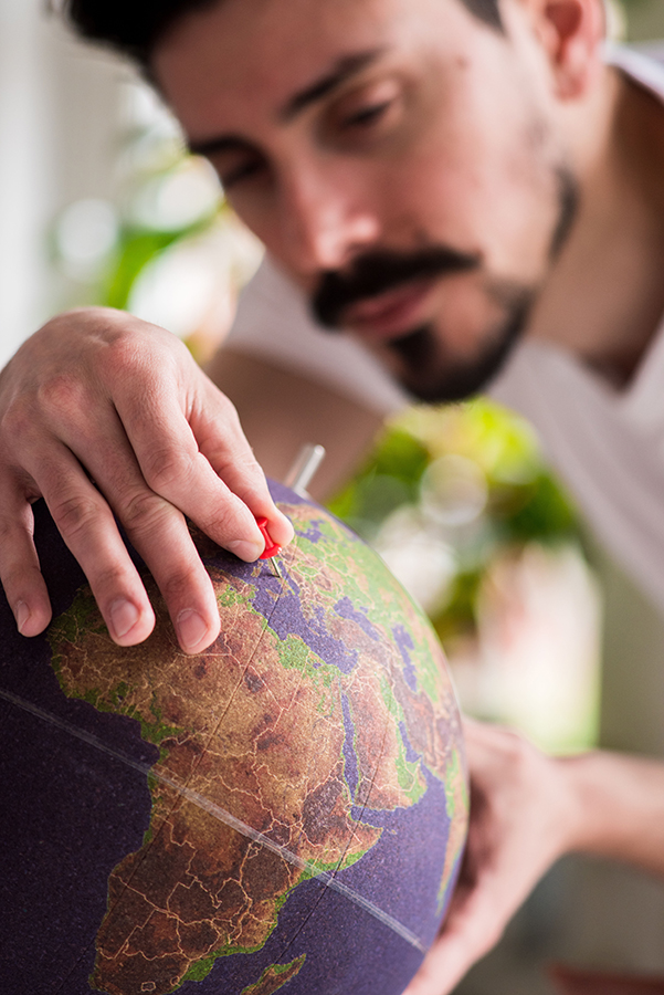 Глобус цветной Colour большой SUCK UK SKCORKGLOBE3 - Вид №12