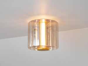 Стеклянный светодиодный потолочный светильник с диммером