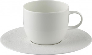 72497 Rosenthal Чашка кофейная с блюдцем Rosenthal Волшебная флейта 220мл, фарфор, белая Фарфор