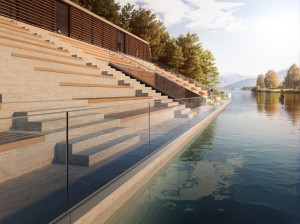 Стеклянный парапет