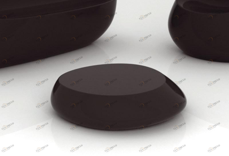 VONDOM Садовый стол низкий полиэтиленовый Stones sun-id-1502608