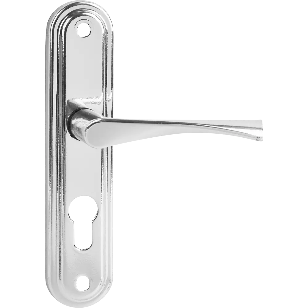 ЗЕНИТ ЗВ7 — врезной замок для деревянных дверей с хромированным покрытием 85302254 STLM-0894460