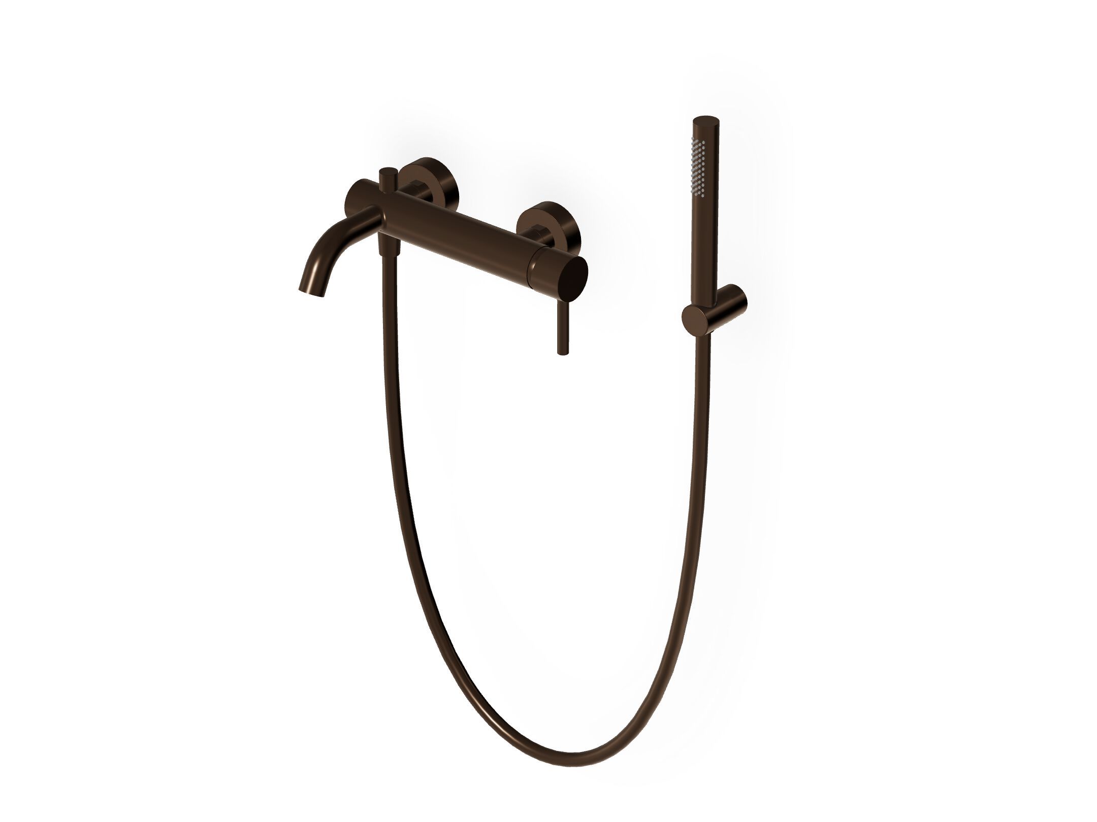 Однорычажный настенный смеситель для ванны / душа с ручным душем Zucchetti Pan S ARCH-00024323 - Вид №20