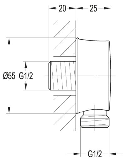 Штуцер Cezares CZR-F-AI10-01  - Вид №1