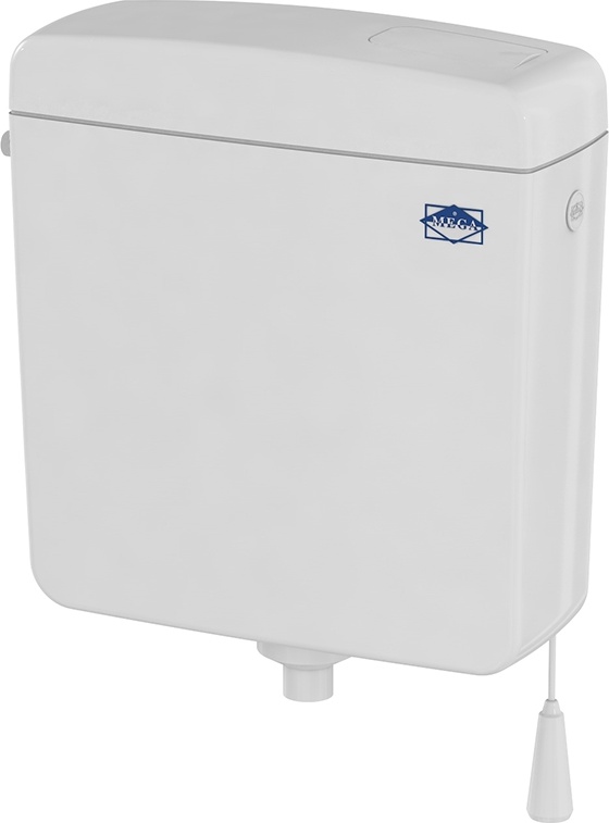 3022 MEGA Бачок пластиковый навесной (кнопка, цепочка, труба) Creavit Mega