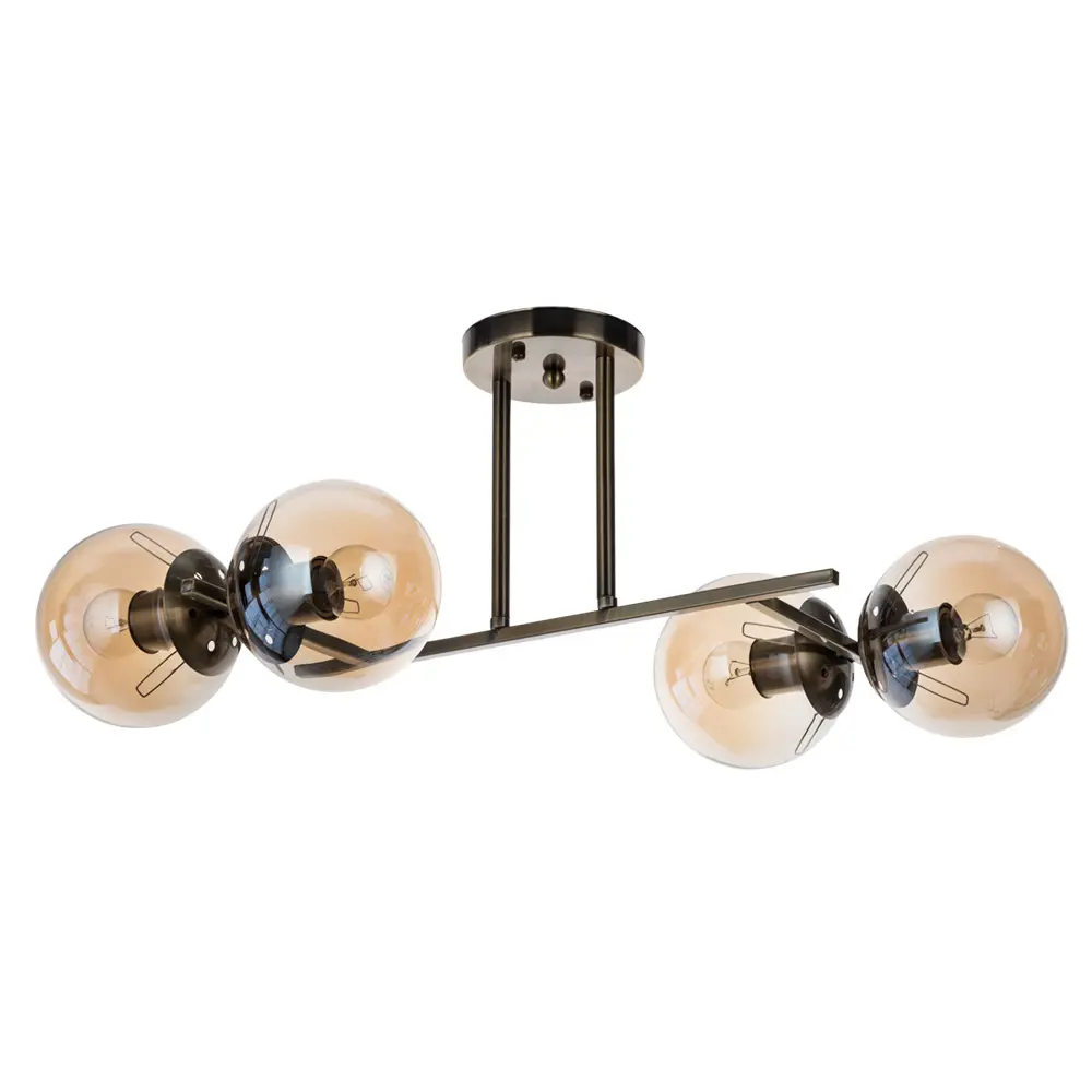 Люстра потолочная Arte Lamp Ornella, 4 лампы, 12 м², цвет бронза 82717041 STLM-2126167 