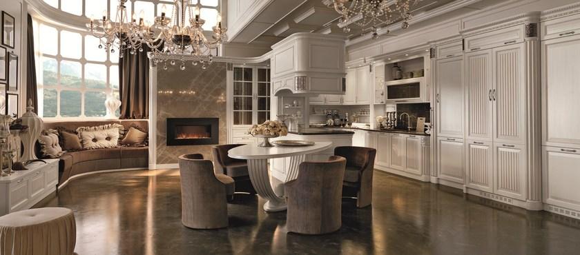 Martini Interiors Кухня из лакированного орехового дерева на заказ с островом Convivio sun-id-1406993 - Вид №1