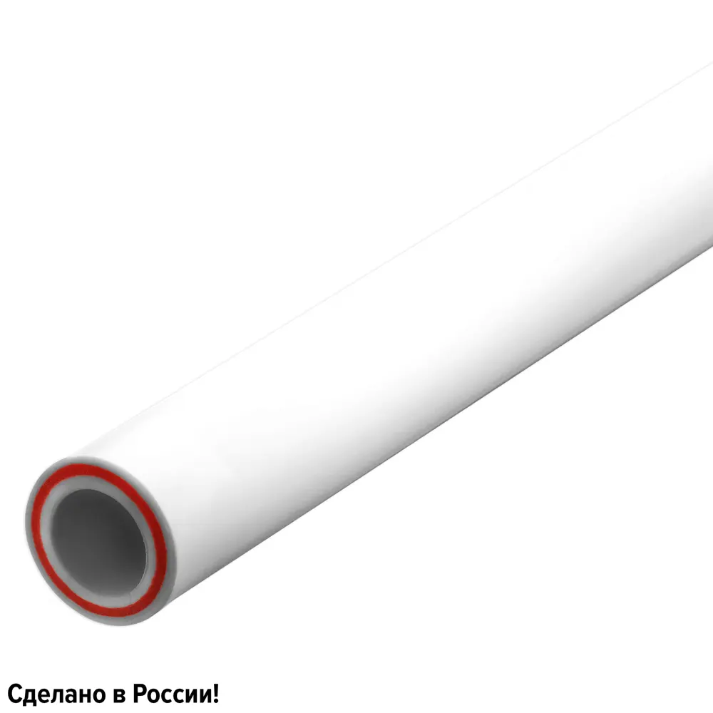 Труба полипропиленовая Ростерм Aqua армированная стекловолокном 25x3.5 мм SDR 7.4 PN 20 4 м STLM-2162090